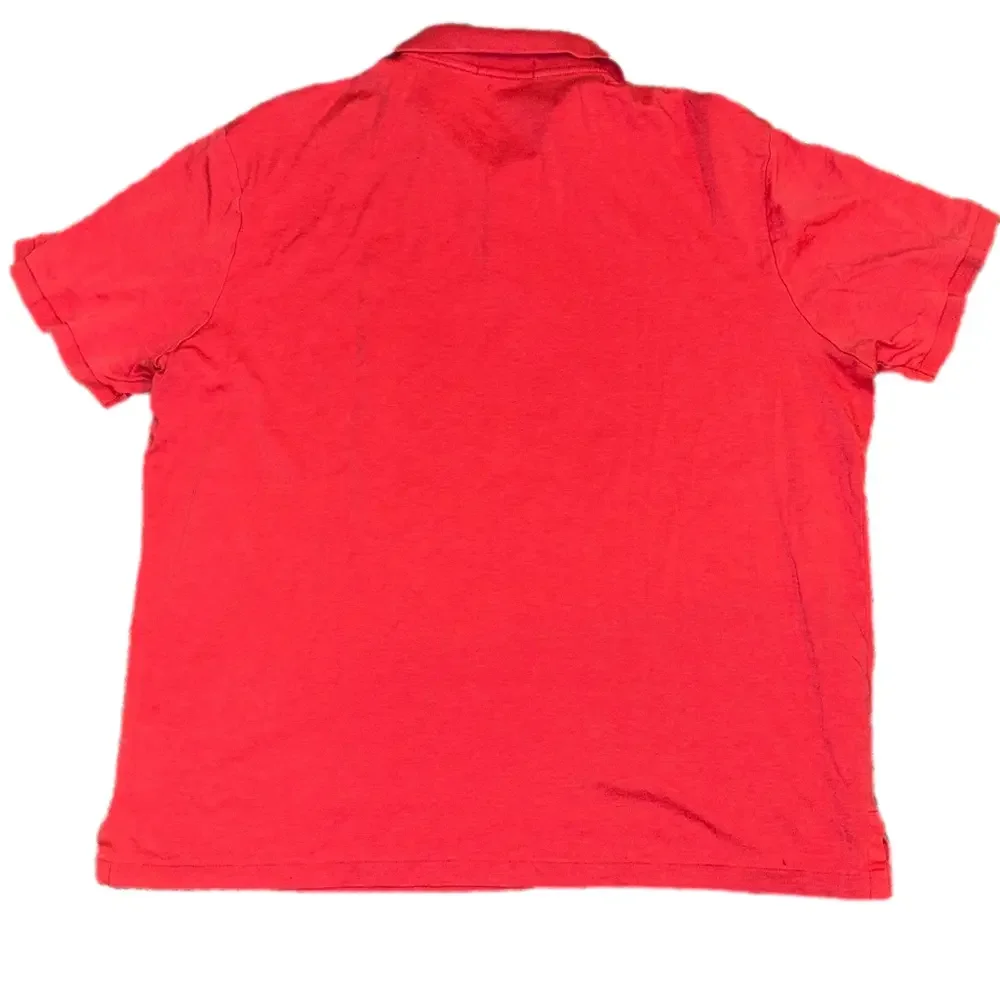Polo Ralph Lauren Mens XL White and Coral Golf Polo Shirt Bundle
